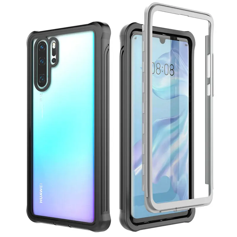

Huawei P30Pro Crystal Case Huawei P30 Pro Case Transparent Back &Front Cover for Huawei P30 Case P 30 30Pro 360 Protection Funda