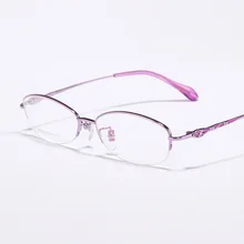 Титановая оправа женские брендовые оправы для очков темпераментные тонкие очки для лица женские компьютерные очки близорукость ультралегкие очки