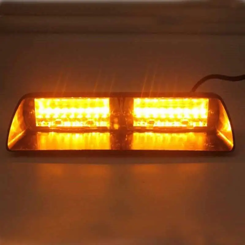 

New Hot Universal Type 8/8 16 LED Strobe Light Flash Warning Light Windshield Light S2