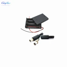 50 шт. 3xAA держатель для аккумуляторной батареи разъем провода распределительные коробкиС проводами, переключателем и крышкой, 5,5/2,1 DC штекер