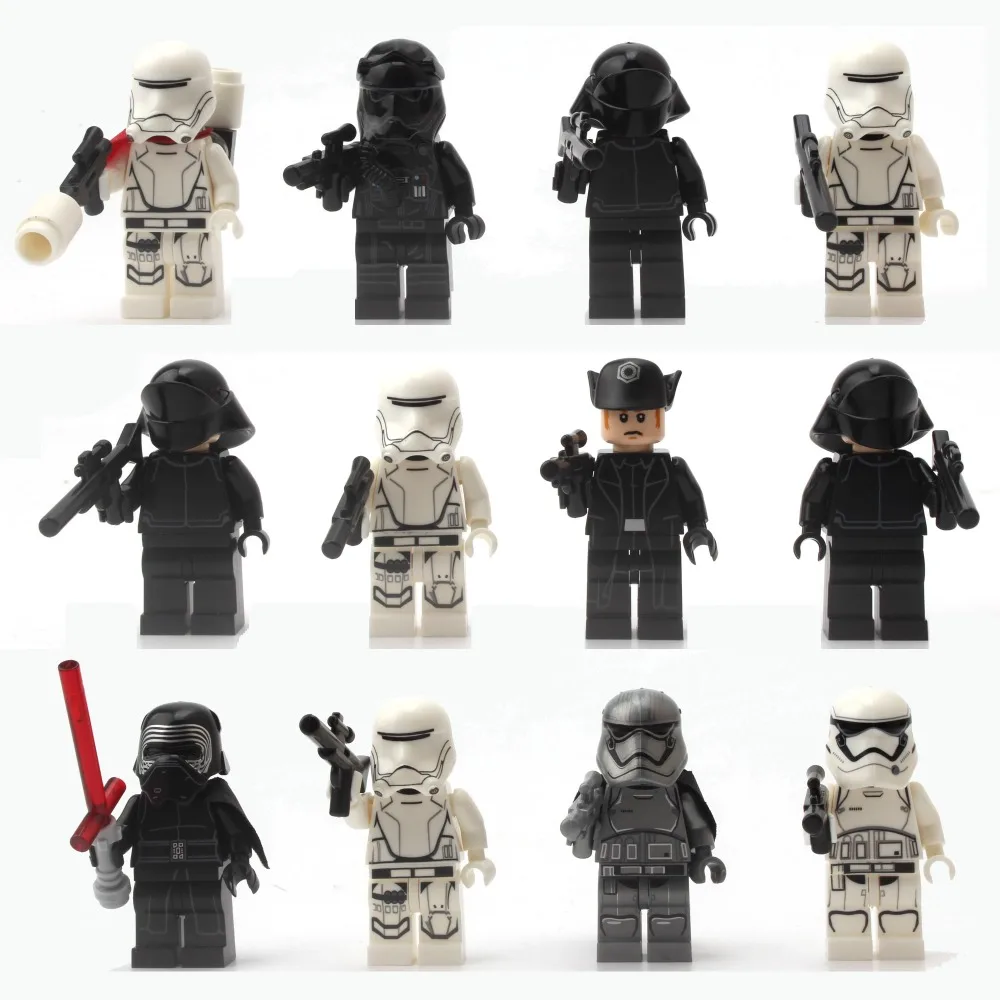 12 шт. звездная серия космические войны супергероев Kylo Ren Captain Phasma сделай сам