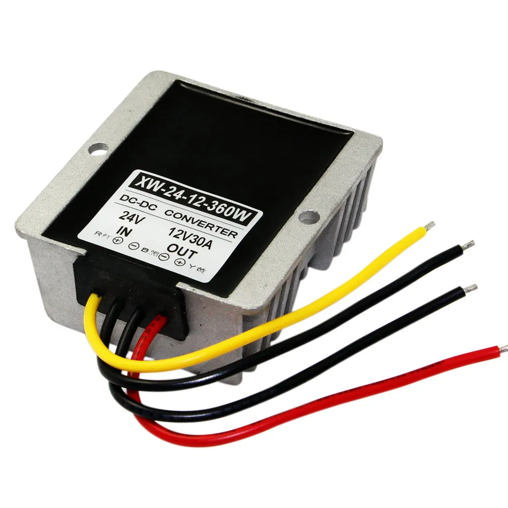 

New Arrival DC 24V Step Down To 12V 30A 360W Power Supply Converter Waterproof Buck Module Regulator Voltage