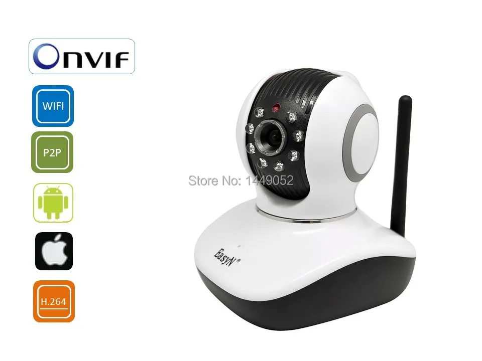 

EasyN Webcam Network HD Video P2P Security Camera Wifi Onvif 720P Indoor Hom wireless PTZ Pan Tilt IPC Ipcam cctv cameras IR 10m