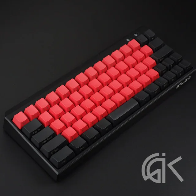 PBT колпачки для ключей filco Minila механическая клавиатура передняя/боковая с принтом 67 ключей с брелоком Cherry MX - Цвет: Красный