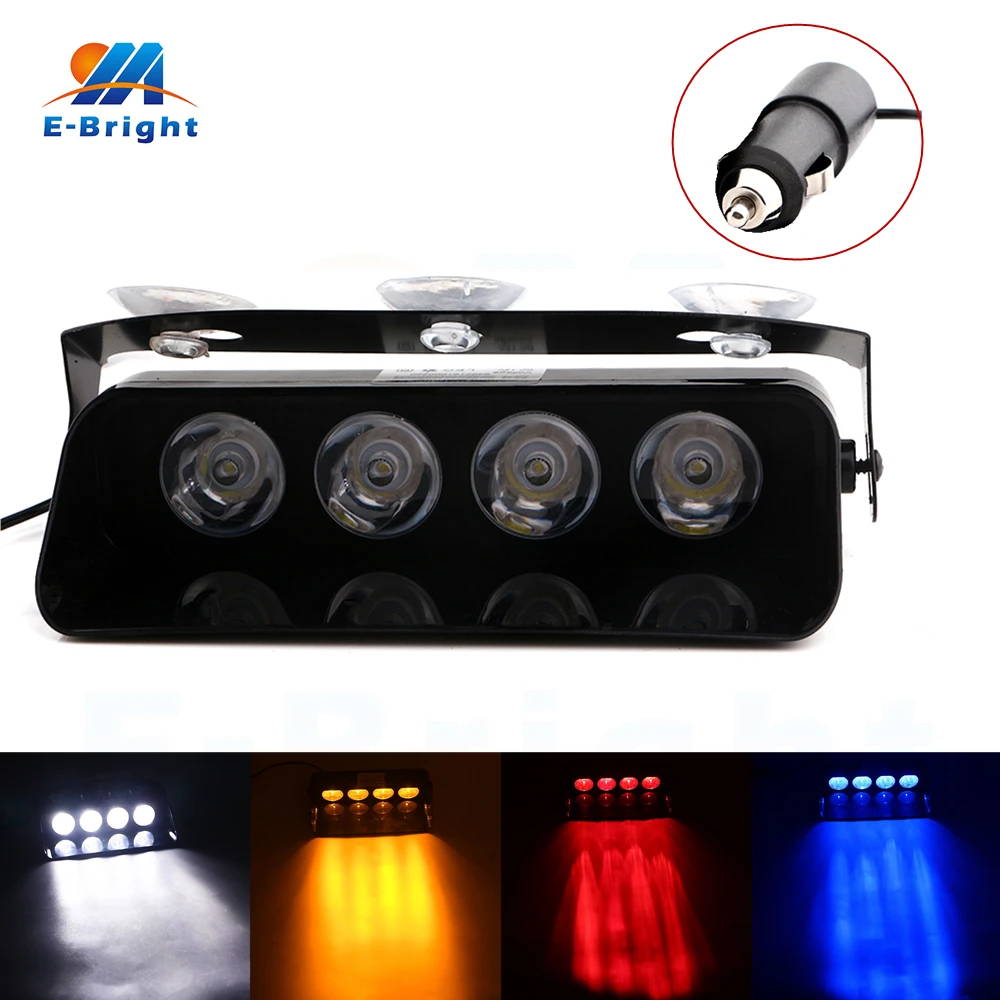 

4pcs High Power Led Multi-Function Strobe DRL 4 SMD Bulb Day Light 16 Lighting Modes Auto Warning Light 12V Free Shipping