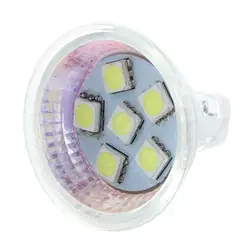 MR11 GU4 чистый белый 5050 SMD 6 LED Офис пятно света лампы Энергосбережение 12 В