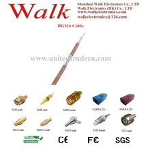 Высокое качество кабель RG316 для SMA, FME, BNC, FAKRA, посеребренные RG316 коаксиальный кабель, кабель RG316, 50 ом, небольшой объем минимального заказа