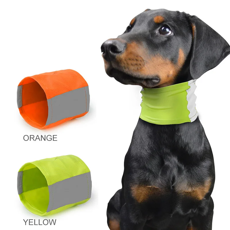 

Dog Scarf Breathable Reflective Night Walking Safe Bandana Neck Gaiter 2019ing