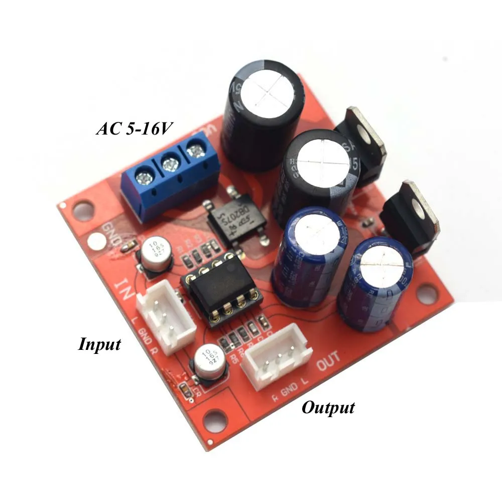 Lusya Vinyl record player MM MC phono board Preamplifier board NE5532 op amp dual AC 5-16V G9-001