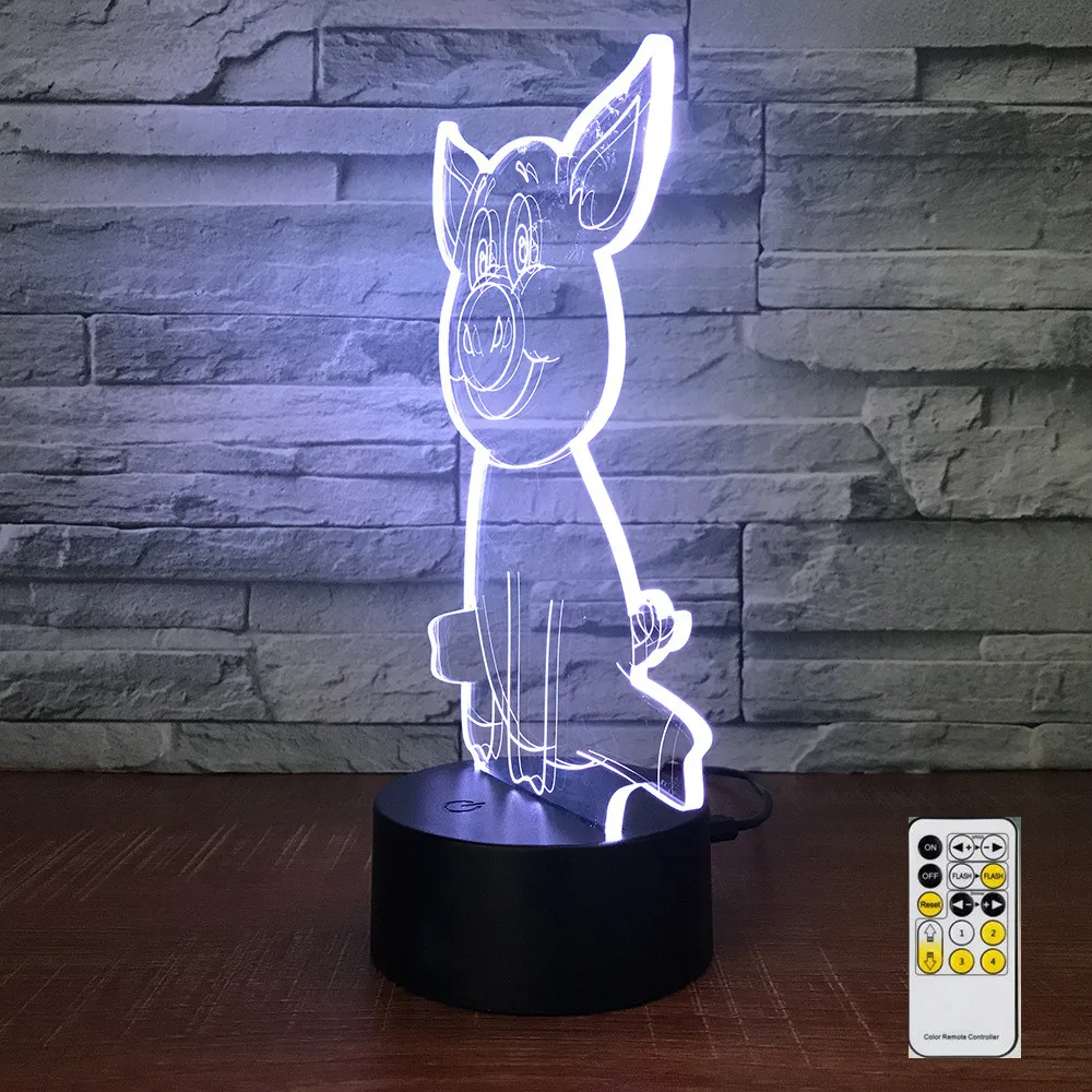 Asmarluxx Pig 3d lamp005