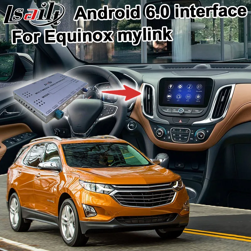 

Android navigation box for Chevrolet Equinox 2017 Mylink Intellilink system video interface with Carplay GPS youtube
