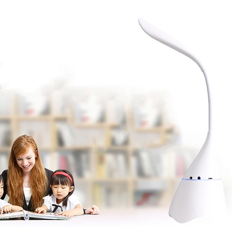 

Portable Desk Lamp USB Charging Bluetooth Speaker LED Table Light for Student QJ888