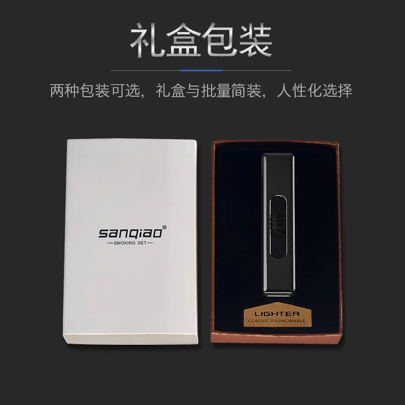 Стильный компактный пламенный Зажигалка Новый портативный usb зарядка