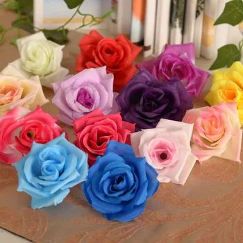 

300pcs/lot Silk flower wedding roses dahlias Artificial flowers fall vivid fake leaf wedding flower bridal bouquets decoration