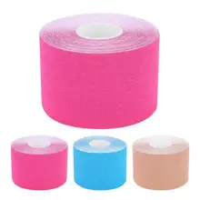3 цвета мышечная лента бинт 5 см x 5 м спортивная лента рулон нетканых материалов эластичный клей деформация травма мышечная наклейка
