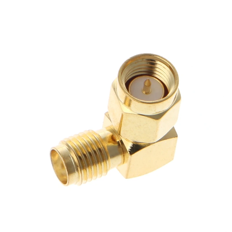 

1Pc SMA Male To SMA Female Right Angle 90 Degrees RF Coaxial Connector Adapter