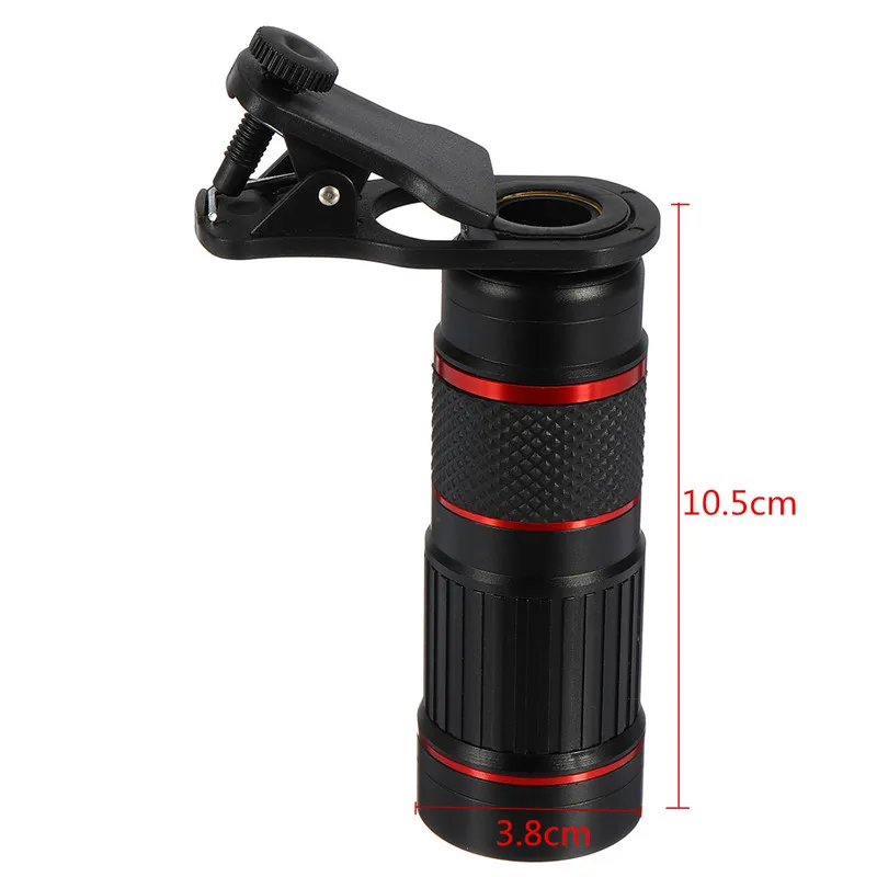 18X охотничья оптика Zoomable HD объектив телеобъектив телескоп монокулярный зажим для мобильных телефонов для наружного наблюдения за птицами