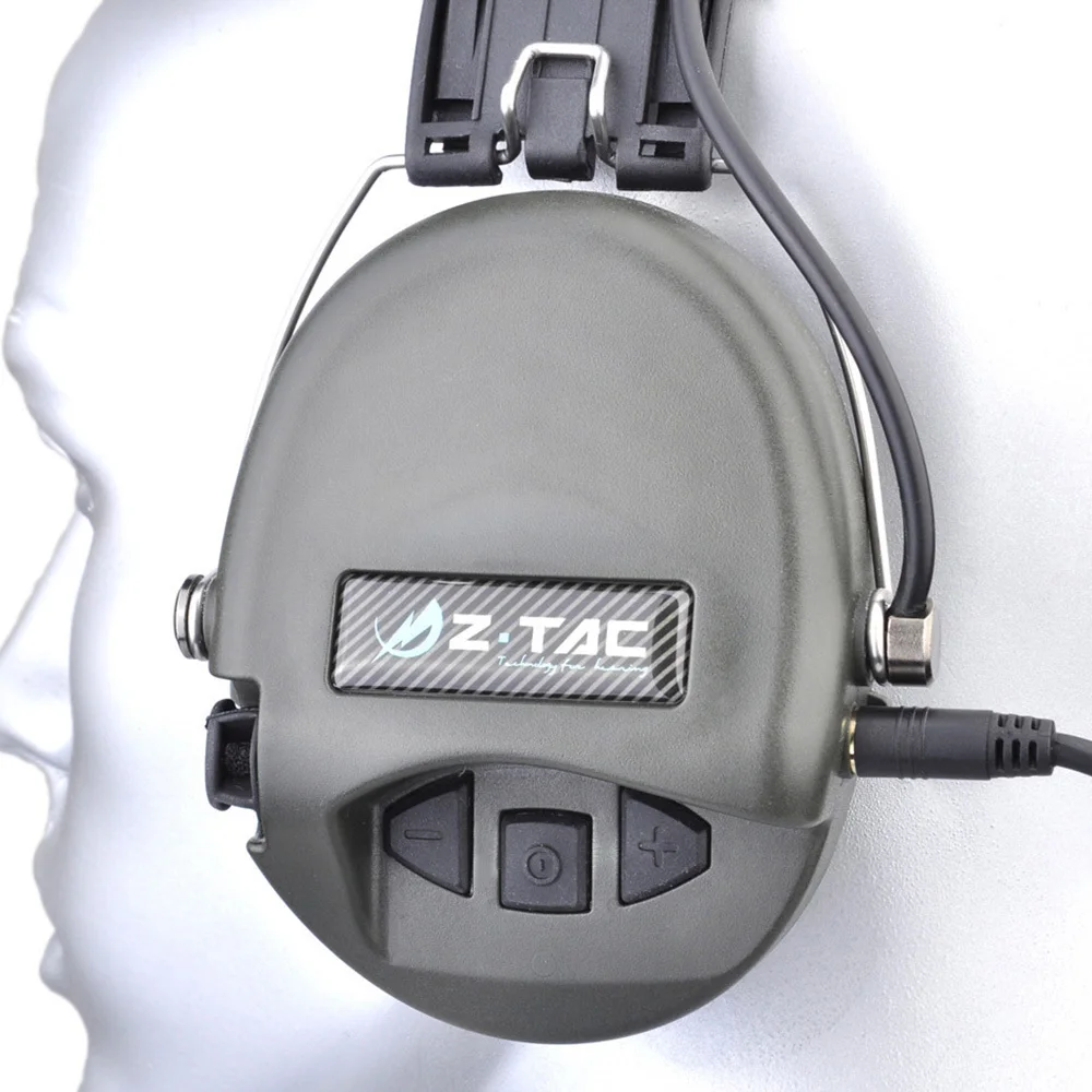Fone de Ouvido Jack do Cabo de Fone de Ouvido Z-tático Sordin Tático Headsets Couro Bandana Estilo se Livrar 3.5mm Jack do Cabo de Ipsc z Tac Z037 Ver 22 High Quality Esporte e Lazer