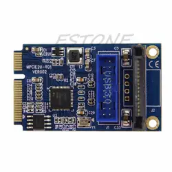 Mini PCI-E USB адаптер/PCIE для 19Pin SATA двойной USB3.0 мини карты расширения C26