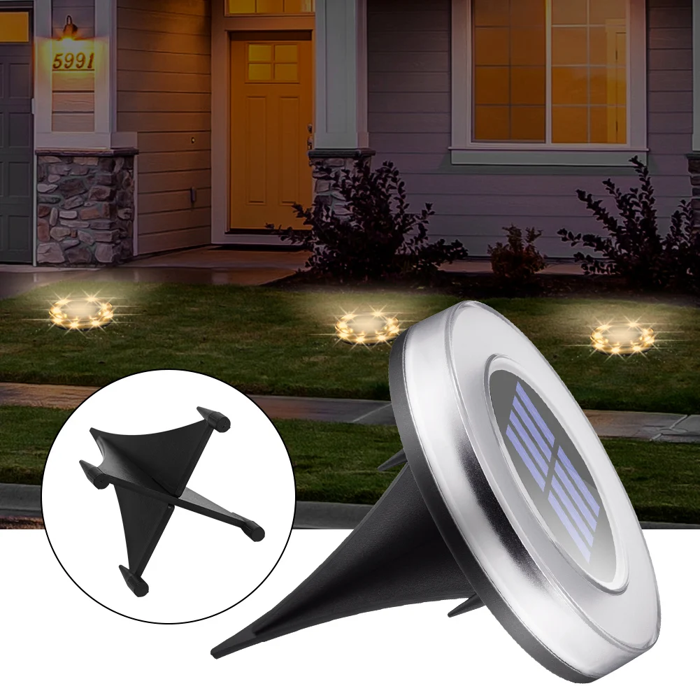 Outdoor Lighting Equipment Home & Garden 8LED Solar Power Buried Light