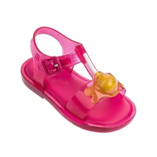 Новые мини Мелисса желе сандалии леденцы детская обувь карамельных цветов детские сандалии пляжная детская обувь принцесса Мелисса обувь