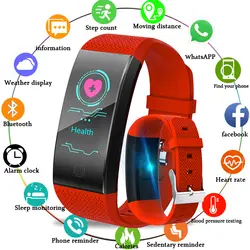 BANGWEI Смарт-часы Для женщин светодиодный Цвет Экран Bluetooth информации о соединении напоминание шагомер IP68 Водонепроницаемый умные