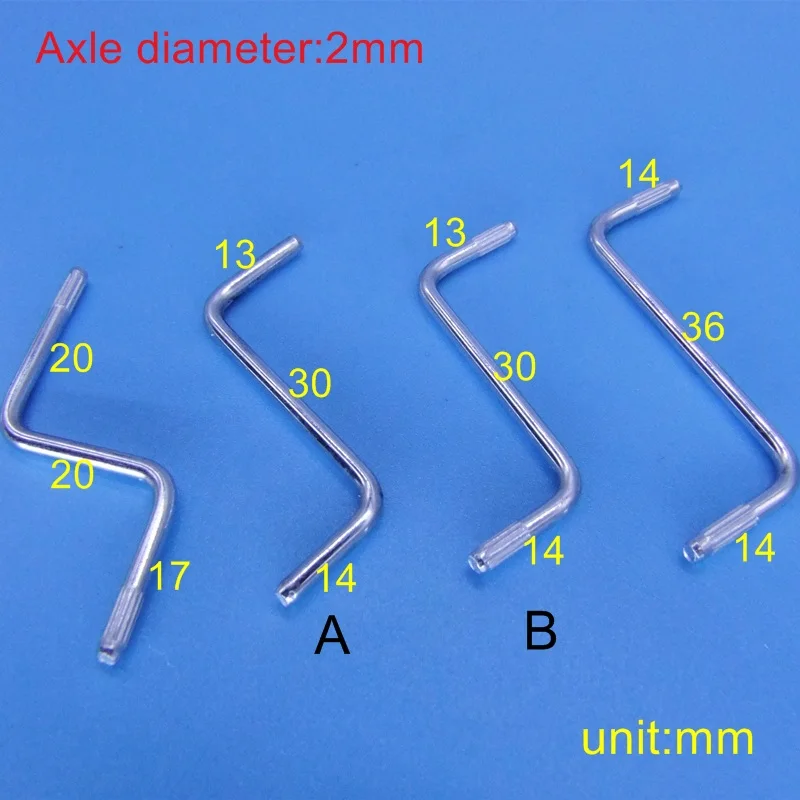 

5PC Z-type iron Axle embossing shafts Crank connecting rod for DIY Model Robot Hand generator