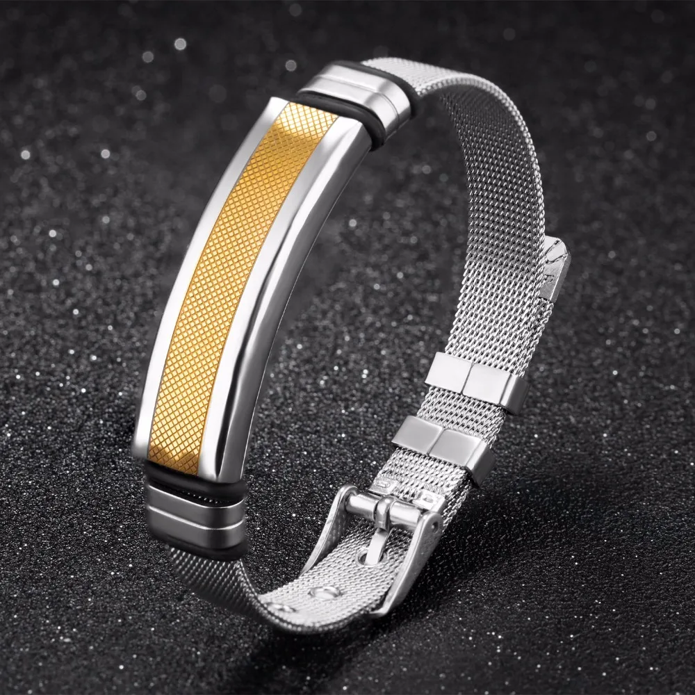

Fashion Jewelry Adjustable Men's Bracelet Titanium Steel Mans Bracelets Gift Vintage Bangles Bracelets For Mens Wholesale