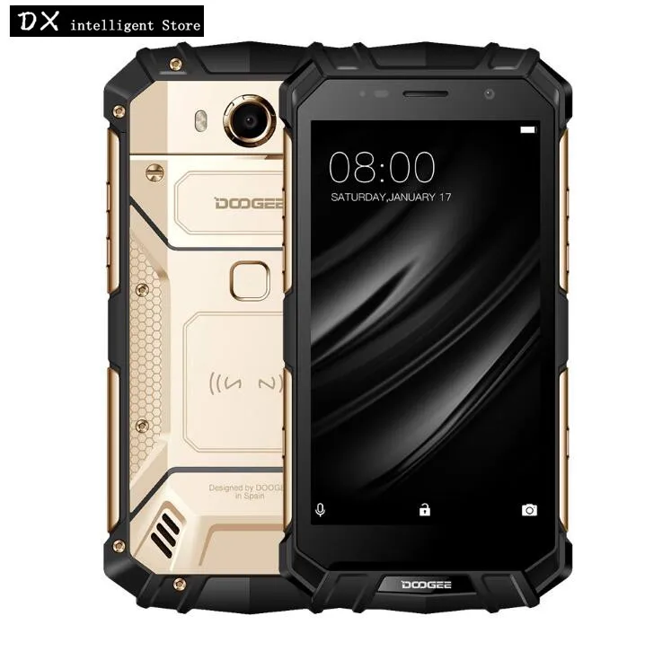 DOOGEE S60 lite 4 ГБ 32 ГБ IP68 Водонепроницаемый смартфон 5,2 дюймов MT6750T Восьмиядерный 16.0MP Android 7,0 NFC OTG беспроводной зарядное устройство телефон