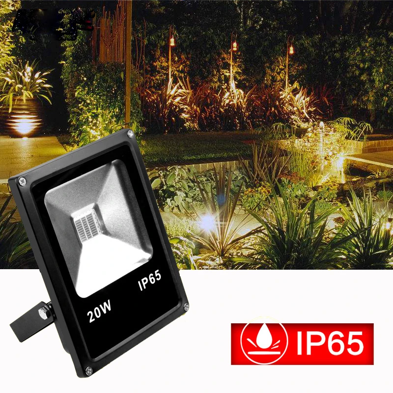 

Sharelife Mini 20W White LED Flood Outdoor IP65 Waterproof Projector Light Surface Wall Lamp Advertising Lawn Lighting F-20W-W