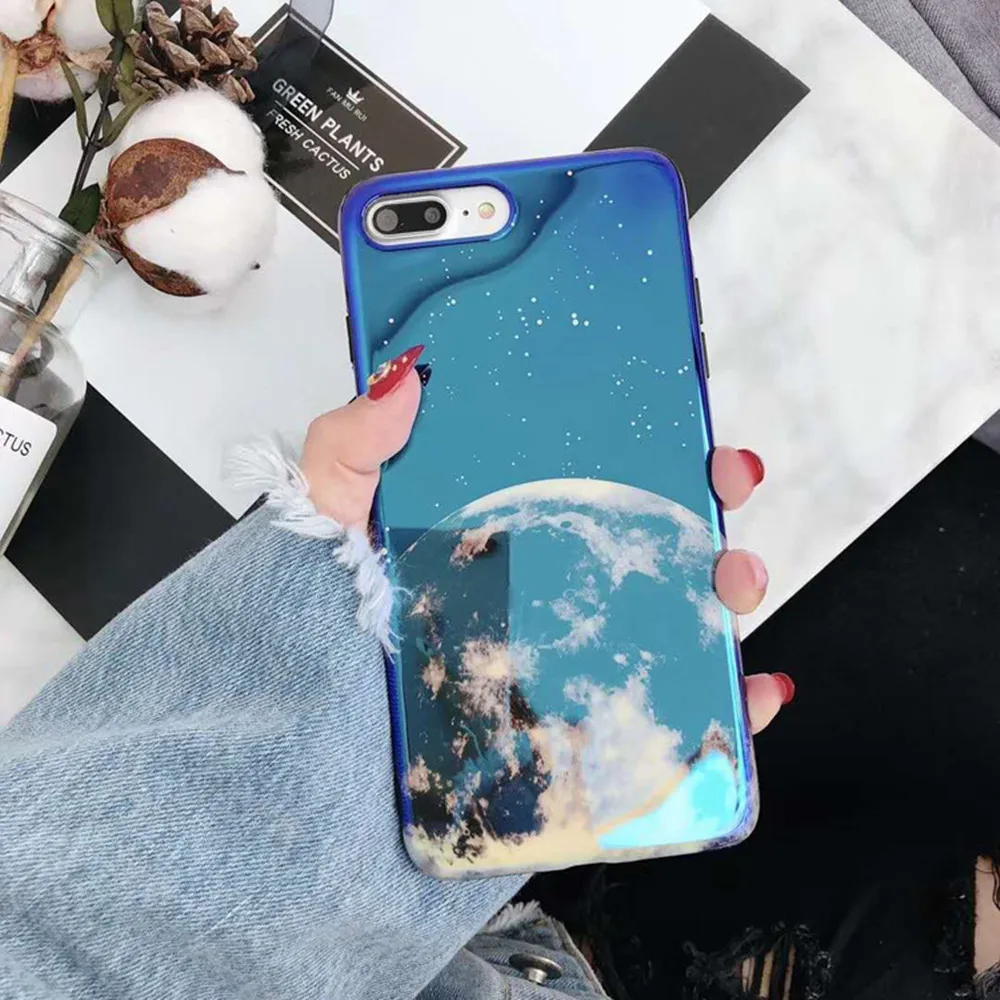 Soft-TPU-Phone-Case-for-iPhone-7-8-6-6s-Plus-Blue-Light-Planet-Earth-Star-Mickey-Case-Cover-for-iPhone-X-Conque (9)