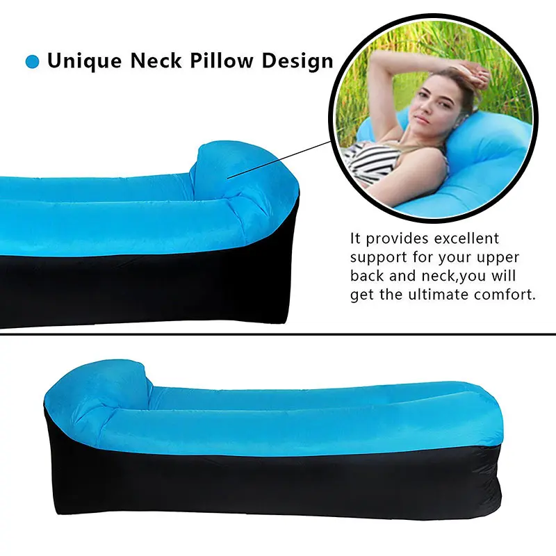 

High Quality Inflatable Lounger Air Sofa Couch Hangout with Portable Carry Bag for Travelling Camping Pool Beach NCM99