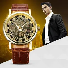 Новинка, брендовые Роскошные модные повседневные мужские часы со скелетом, женские наручные часы, Стальные кварцевые полые часы, мужские PINBO-85