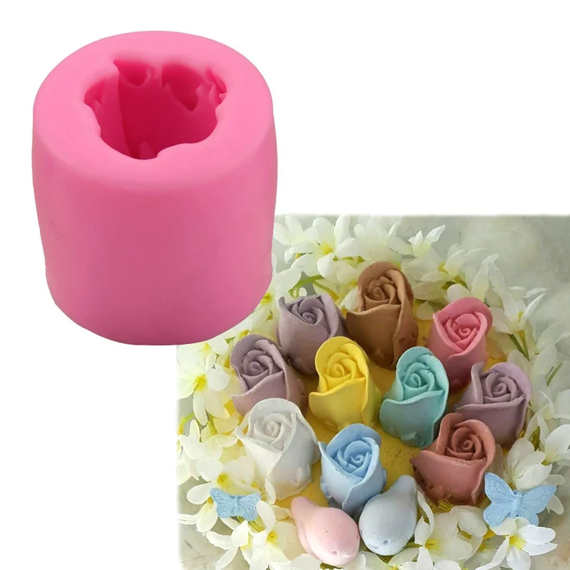 Розы тюльпаны 3 D Силиконовая Форма Sugarcraft форма для выпечки кекса инструменты