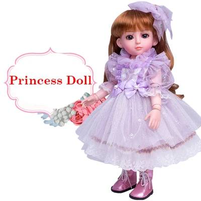 45 см игрушки для девочек, Интерактивная говорящая кукла, игрушки для Реборн, куклы brinquedo menina, виниловая кукла для тела, говорящая и поющая принцесса - Цвет: 6