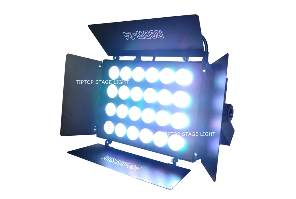 Parede do Diodo Emissor de Luz Praça ao ar Tiptop 4 Xlot Rgbw Arruela da 320 w Grande Lâmpada Lavagem 24x12 w Jardim Paisagem Parque Inundação Livre 110 V 240 v Tp w2412 23 High Quality led acrylic light