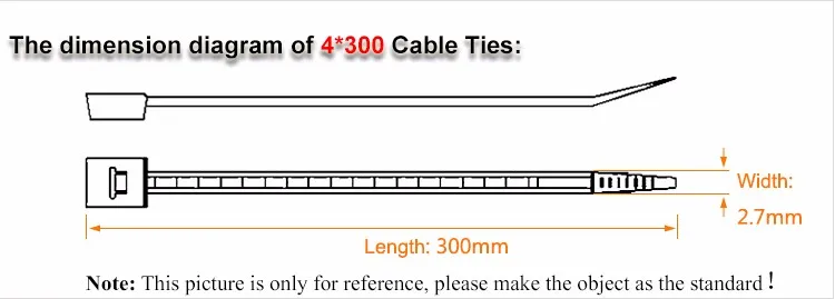 5*500 мм 250 шт./упак. самоконтрящаяся нейлон Пластик Кабельные стяжки zip связей проволоки Обёрточная бумага 3.6 мм Ширина оборудования кабель