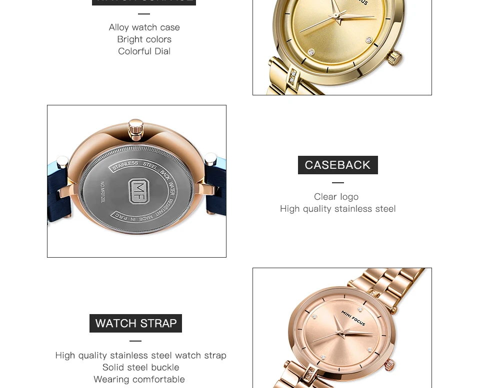 MINIFOCUS, роскошные брендовые модные женские часы, женские наручные часы, наручные часы, reloj mujer, синие