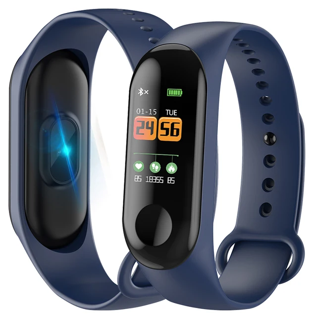 BANGWEI Smart Band 0.96″ Color Screen Smart Bracelet dynamic Real-time Heart Rate Monitor Sport waterproof watch&Stopwatch+Box