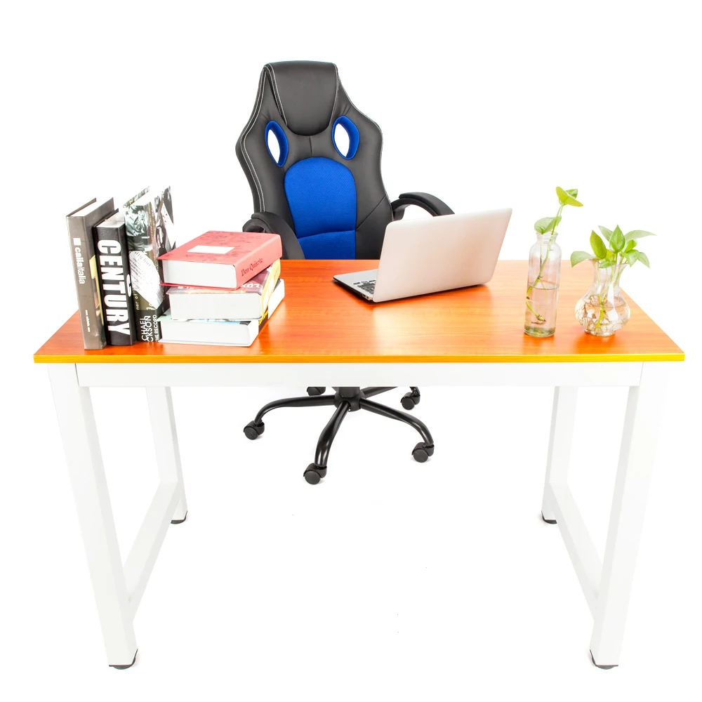 Decent High Strength Wooden Computer Desk Brown Dropshipping