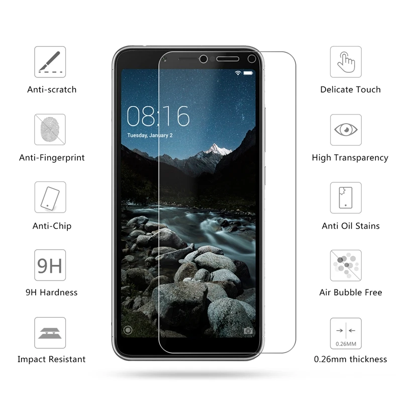 Закаленное стекло 9H для Xiaomi Redmi 6 6A 5 Plus 5A 4A 3s 3 Pro защитная пленка экрана Note 4X