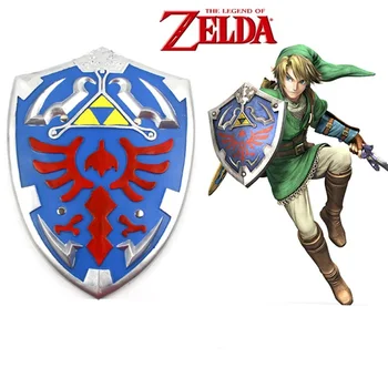 

High-Q Unisex Anime Game Link Weapons Armor shield The Legend of Zelda Link PU Shield Game Cosplay Weapons Accessories Costume