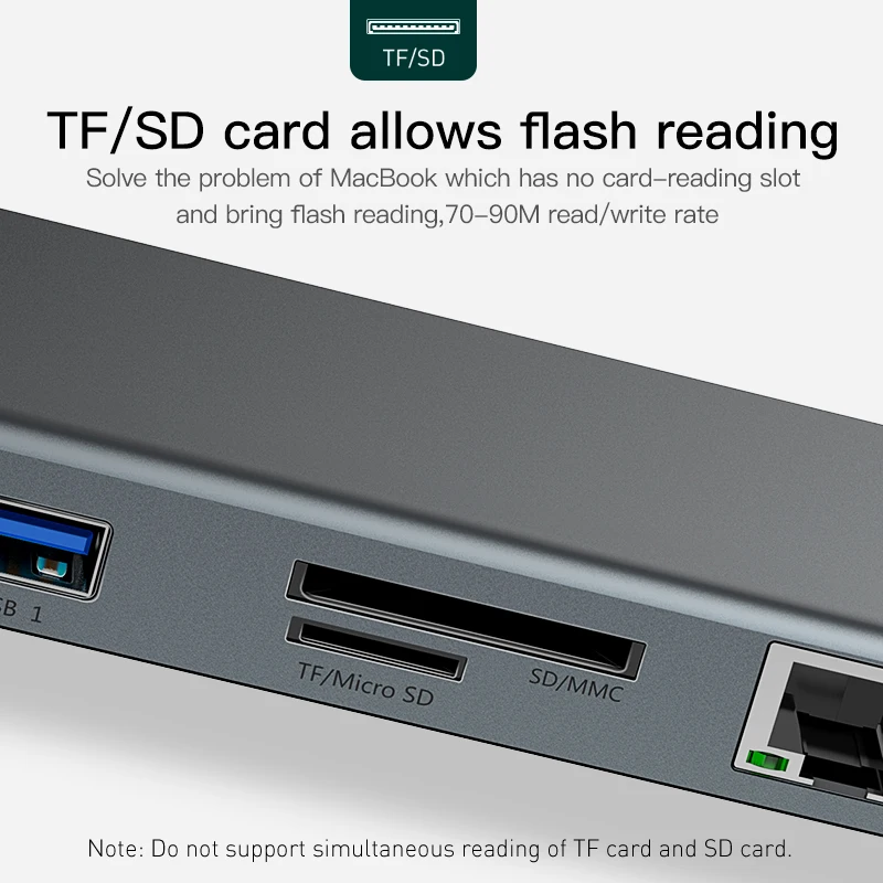 USB Type C концентратор к 3 0 HDMI RJ45 HUB для MacBook Pro Аксессуары разветвитель мульти 11