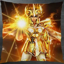 Saint Seiya Золотой Лев Aiolia Дева Шака Фанарт 40*40 см два боковых наволочка Подушка Чехол Косплэй подарок кровать/диван/Декор автомобилей