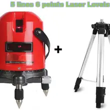 5 линий 6 точек лазерный уровень 360 Вращающийся Крест лазерный нивелир с наружной моделью 5 линий 6 точек лазерный уровень