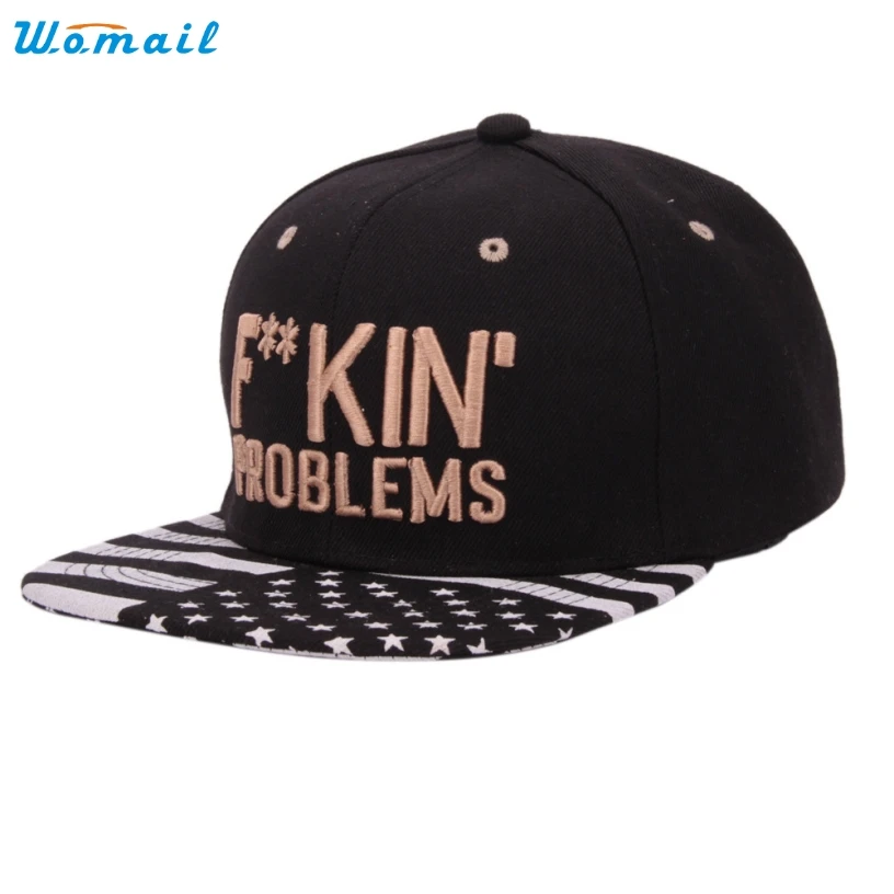 

Trendy Style New Fashion Unisex Embroidery Cotton Baseball Cap Boys Girls Letters Snapback Hip Hop Flat Hat Gift 1PC
