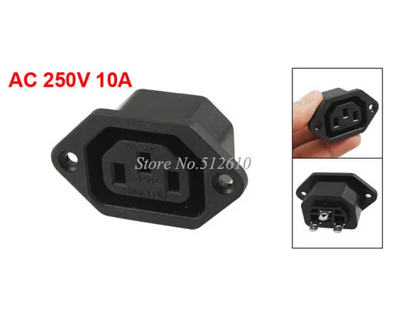 

Best Promotion Wholesale Price AC 250V 10A IEC 320 C13 Panel Mount Plug Connector Socket 50PCS