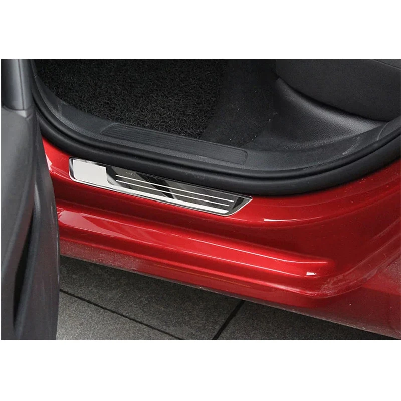 Автомобильный-Стайлинг для Фольксваген Гольф 7 MK7 2012- автомобильный-Стайлинг из нержавеющей стали Накладка на порог автомобиля аксессуары наклейки