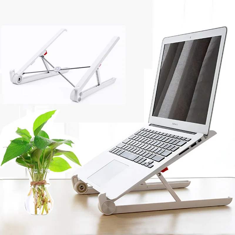 Creative Foldable Portable Laptop Stand Notebook Holder Laptop Cooling Stand Adjustable for all Brand Laptops MacBook Air Stand