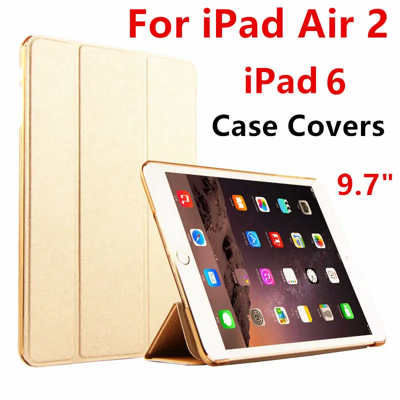 

Case For Apple iPad Air 2 Protective Smart cover Protector Leather PU Tablet For iPad Air2 iPad 6 Sleeve cases Covers 9.7 inch